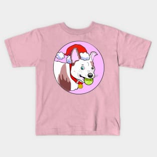 MERRY GRUFFMAS DOG CARTOON PINK Kids T-Shirt